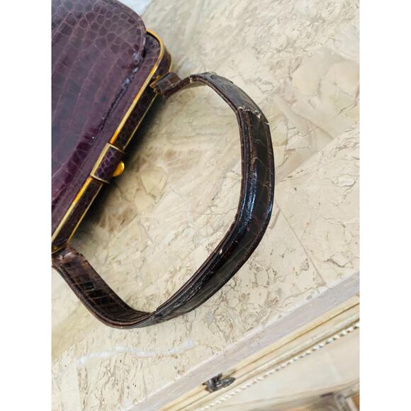 LICILLE THE PARIS crock embossed leather in poor condition - Picture 9 of 10